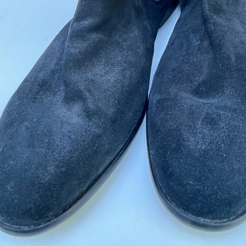 Walk London Men’s Suede Chelsea Black Boot Size 11